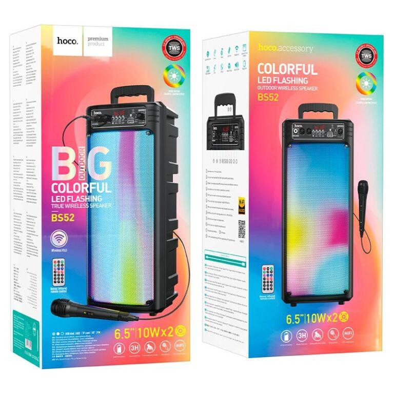 Портативная колонка HOCO BS52 для активного отдыха, черная Киев - изображение 8