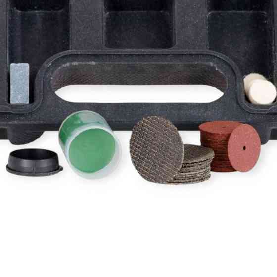 Камені шліфувальні набір 100шт з аксесуарами для гравера, осі 3,2 мм (кейс) Мукачево