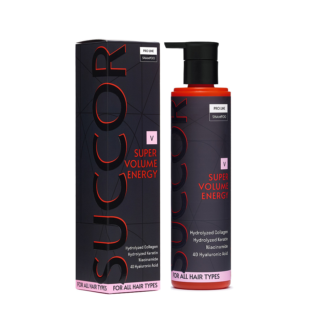 Шампунь для об'єму волосся Super Volume Energy Shampoo Succor 250 мл Київ - фото 7