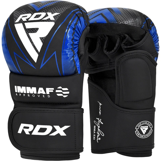 Рукавиці для ММА (Греплінгові рукавички) RDX схвалено IMMAF XL Blue Каменское