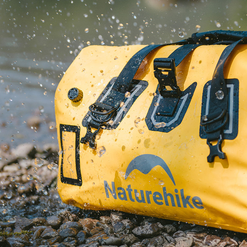 Водонепроникна дорожня сумка Naturehike CNK2450XB015, 90 л, жовта Київ - фото 9