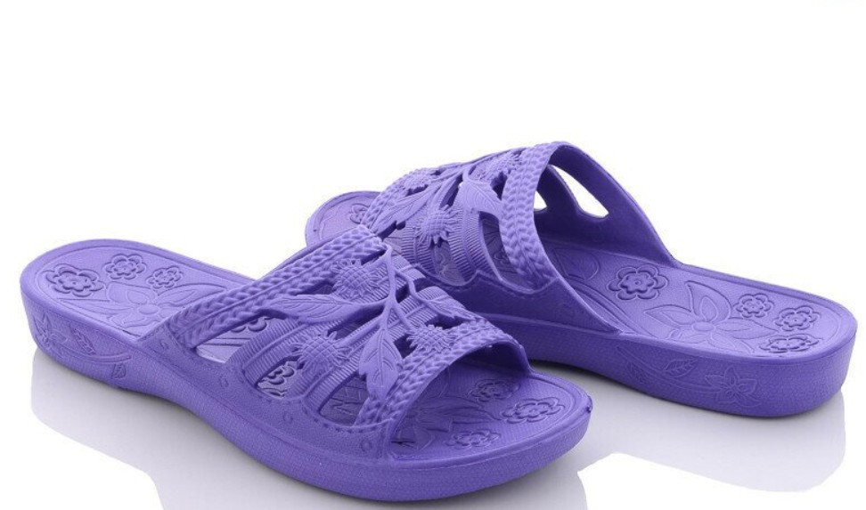 Женские шлепанцы открытый носок синий перфорацией дырочками дышащие моющиеся тапочки пена 38 Одесса - изображение 1