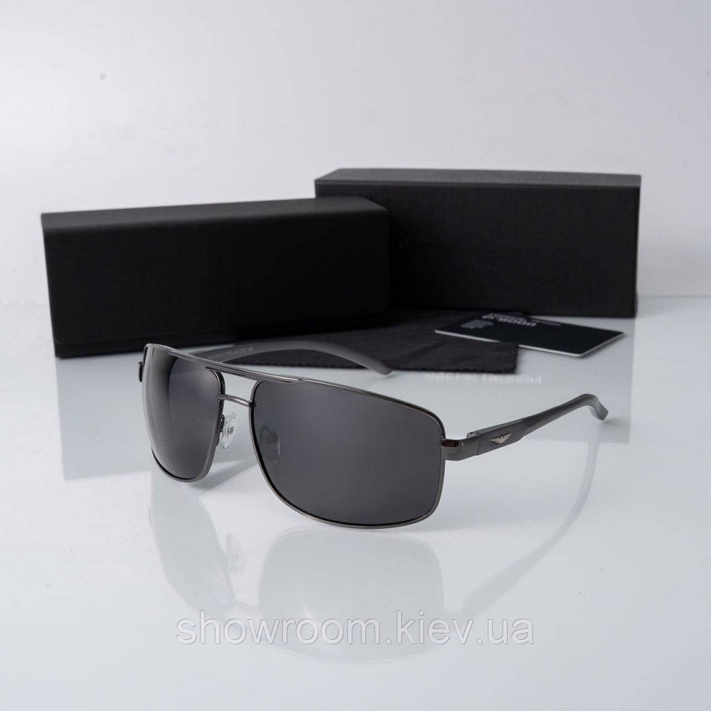 Окуляри з поляризацією стильні чоловічі Polarized (133) чорні Київ - фото 1