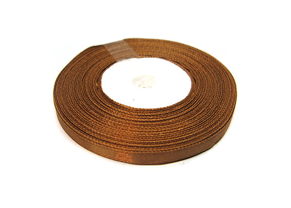 Стрічка атласна 7 мм кава 23 м Київ - фото 1