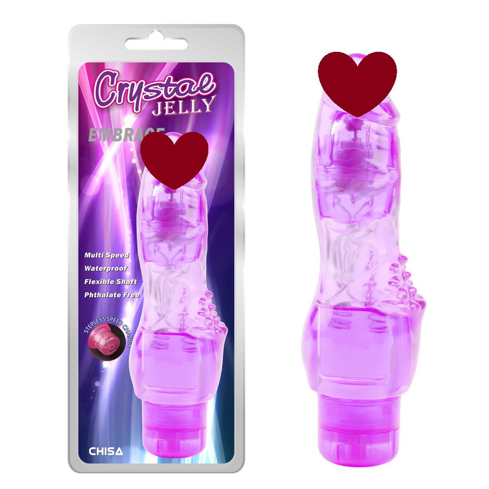 Вибратор Chisa Crystal Jelly Embrace с рельефом в области клитора для дополнительной стимуляции Sex Aura Киев - изображение 1