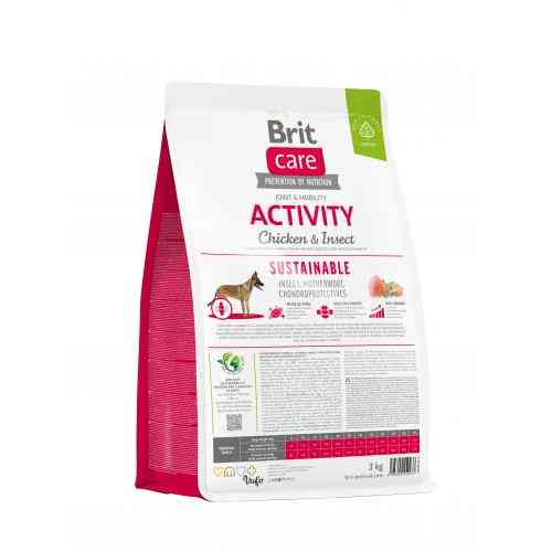 Корм сухой Brit Care Dog Sustainable Activity для взрослых собак с повышенной активностью с курицей и насекомыми 3 кг Киев