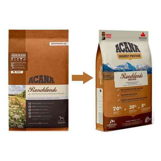 Acana Ranchlands Recipe (Акана Ранчлендс Рецип Говядина) сухой корм для собак всех пород на всех стадиях Запорожье
