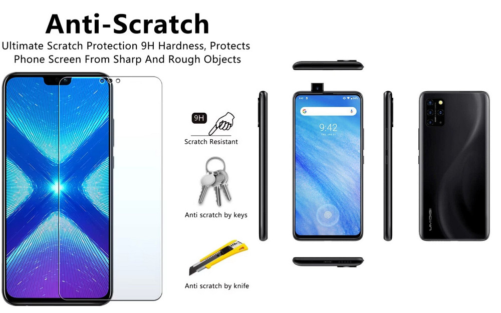 Защитное стекло NeoGlass для UMIDIGI Bison GT2 5G, GT2 Pro  – ультрапрозрачное и устойчивое Киев - изображение 1