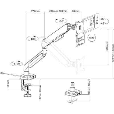 Кронштейн Anda Seat AD-W-A9X-1S-BS Вінниця