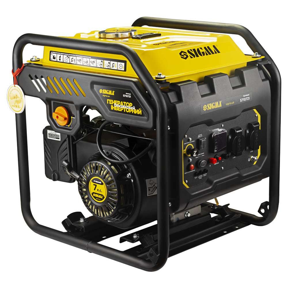 Генератор інверторний бензиновий 220В 2.2/2.5кВт 12л 4-х тактний ручний запуск SIGMA (5710721) Рівне - фото 3