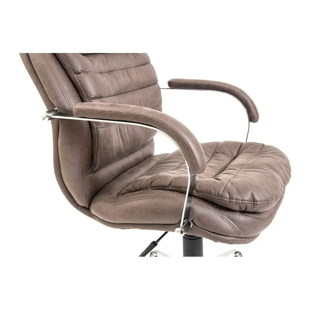 Офісне Крісло Керівника Richman Valencia Ameli Хром М1 Tilt Коричневий Київ - фото 7