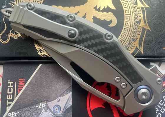 Ніж складний Microtech Matrix Carbon Fiber Titanium Hand Rubbed Satin M390 Харків