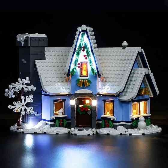 YEABRICKS LED освещение для Lego 10293 Santa’s Visit, с дистанционным управлением (Lego не в комплек Киев