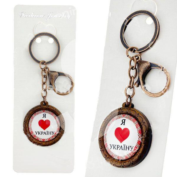 Брелок деревянный Я люблю Украину Киев - изображение 1