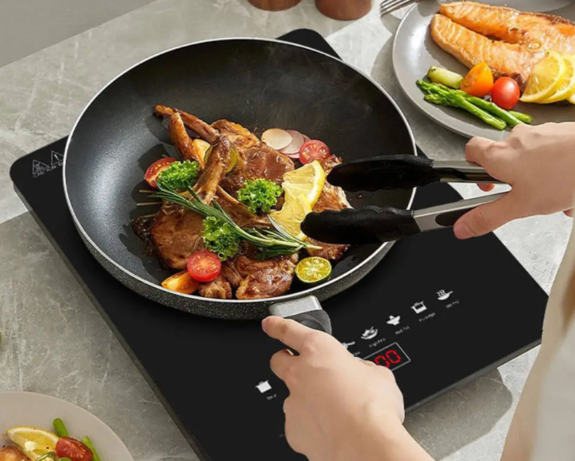 Індукційна плита Kingberg KB-2057, 1 конфорка, цифровий дисплей, таймер, чорна, 2000 Вт Одеса - фото 5