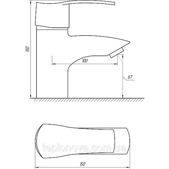 Смеситель для умывальника Globus Lux QUEENSLAND GLQU-0101 Черновцы