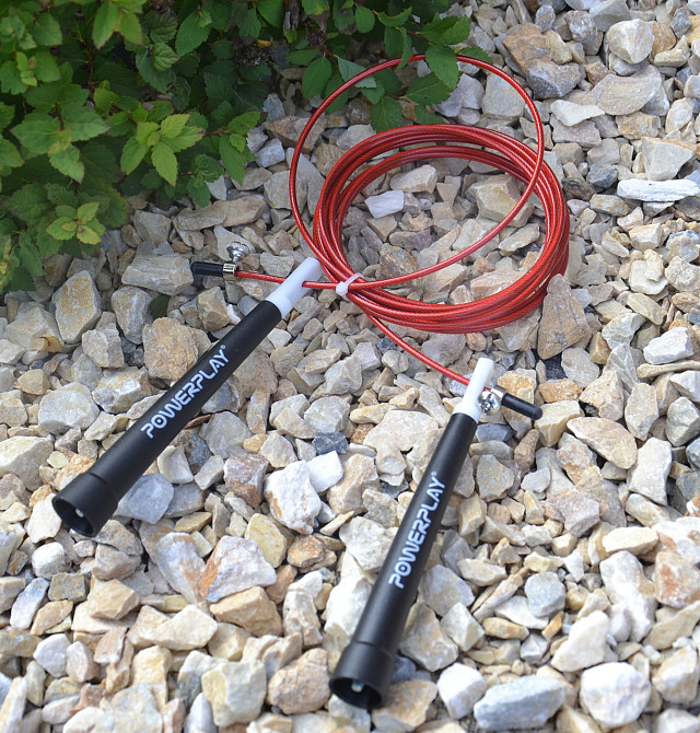 Скакалка швидкісна PowerPlay 4202 Ultra Speed Rope Червона (2,9m.) Каменское - изображение 5