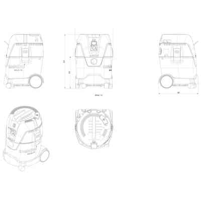 Пылесос строительный Metabo ASA25LPC (602014000) Винница