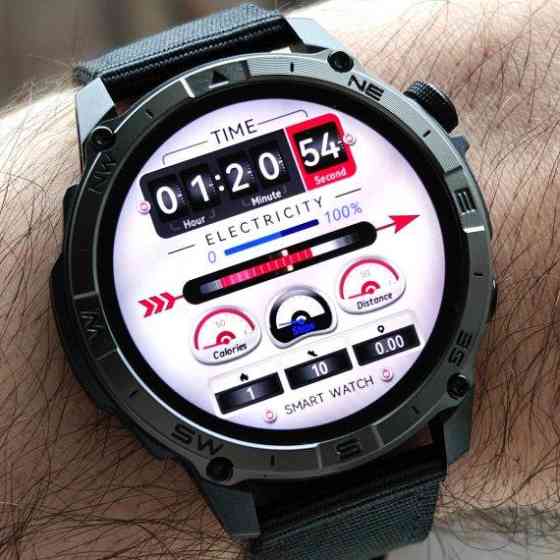 Годинник розумний наручний North Edge GPS Titan Black Spider (2 ремінці) Київ