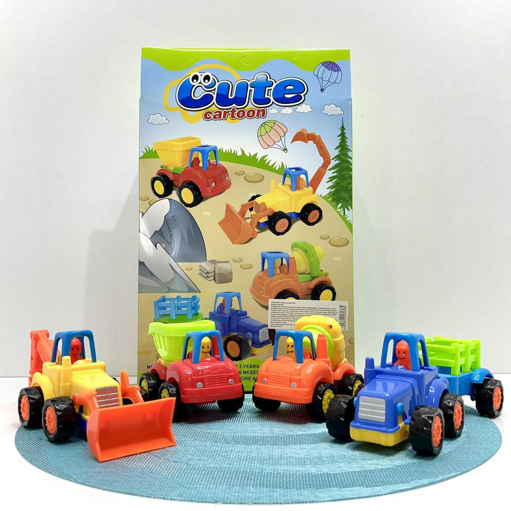 Набір машинок спецтехніка інерційні 4шт (345-2A) Чернигов - изображение 1