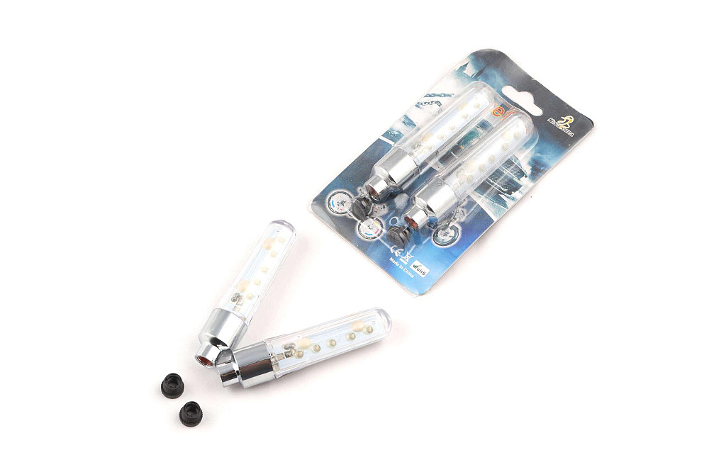 Ковпачок на ніпель колеса (пара), що світиться (6 діодів) GJCT Київ - фото 1