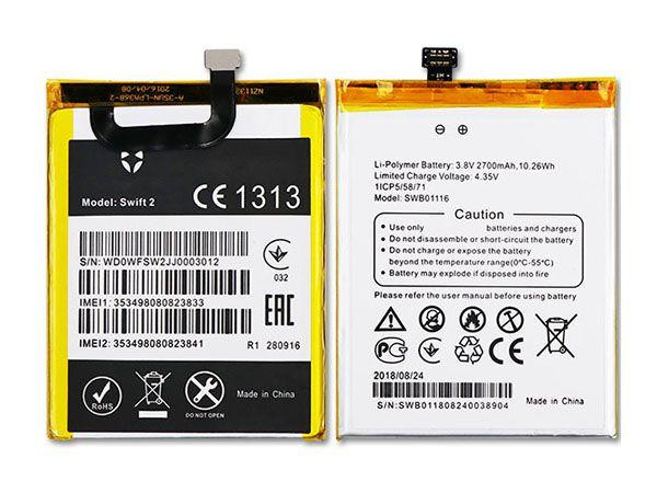 Б/У Акумулятор SWB0116 для WileyFox Swift 2 / WileyFox Swift 2 Plus Original Дніпро - фото 1
