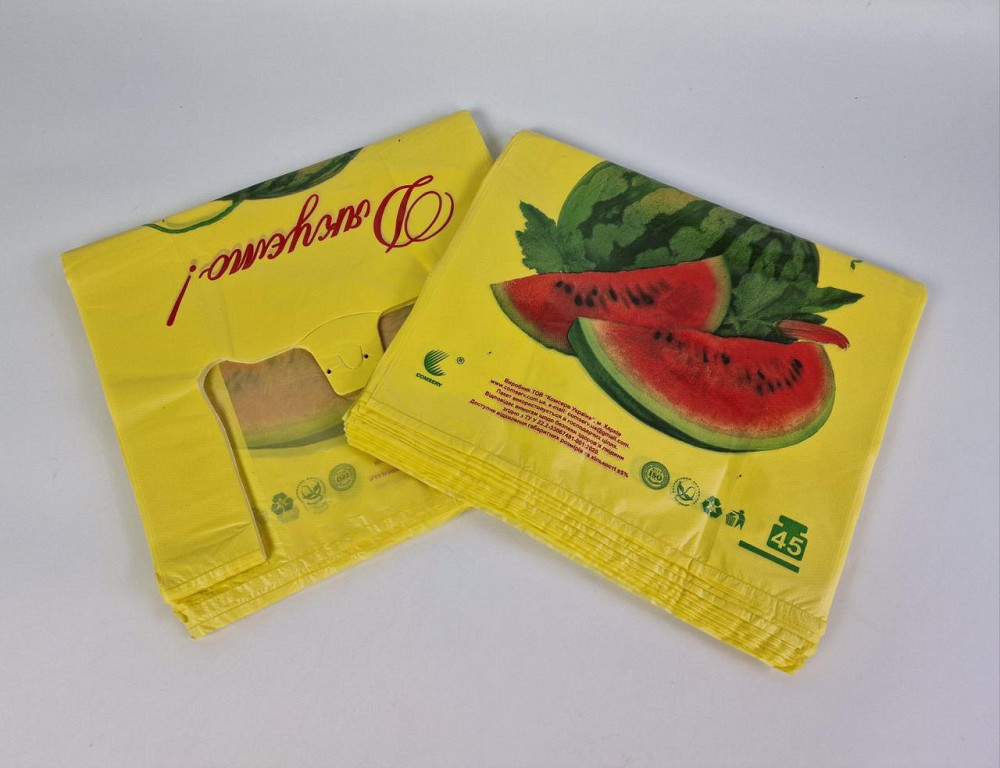 Пакет майка 34см 58см Кавун "Комсерв" (100 шт) Харків - фото 2