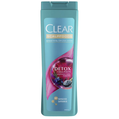 Шампунь Clear Детокс Сила роста Против перхоти 400 мл (8711700858342) Винница - изображение 1