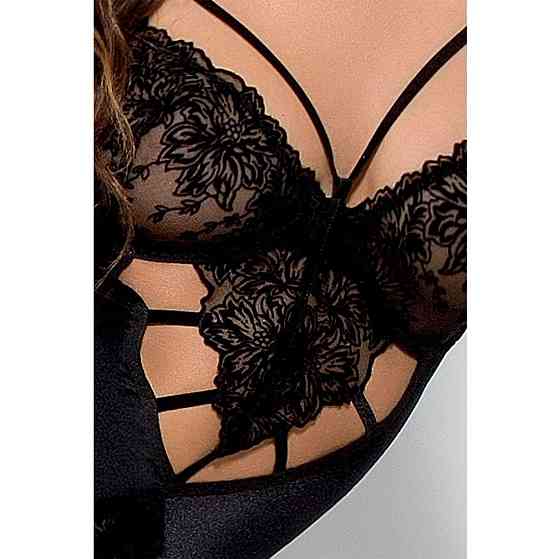 Боди монокини Passion Exclusive HAYA BODY S/M, black Sex Aura Киев