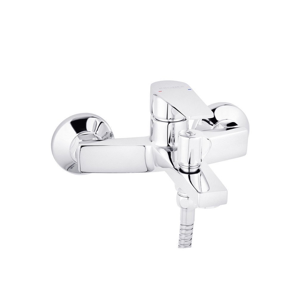 Змішувач для ванни Kroner KRP Eifel - C060 з душовим гарнітуром, хром Київ - фото 4