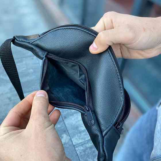 Бананка мужская черная, Чорная мужская бананка, бананка для бега барыжка сумка KZ-92 Ивано-Франковск