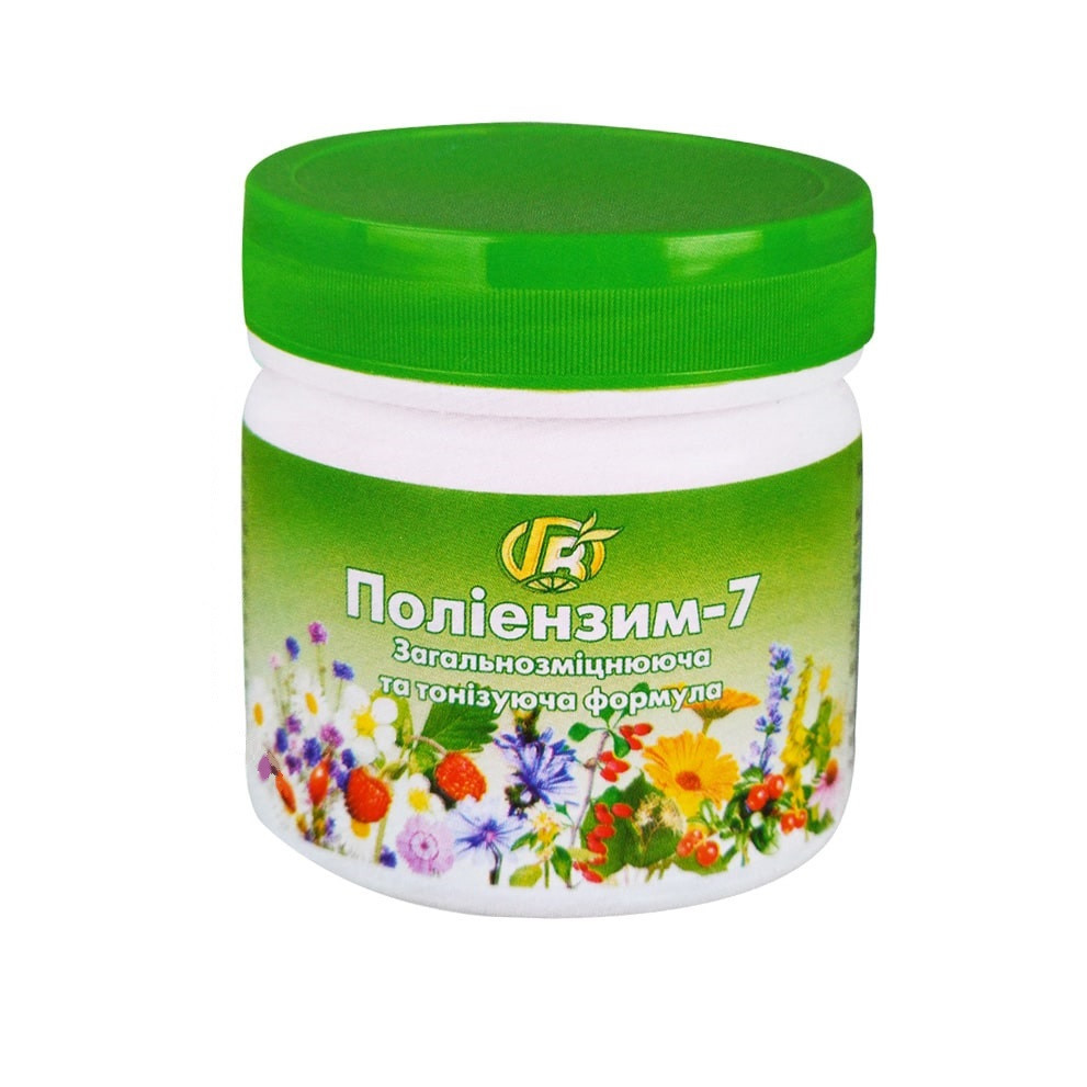 Поліензим-7 Загальнозміцнююча та тонізуюча формула / ТМ Грін-Віза / 280 мл Київ - фото 1
