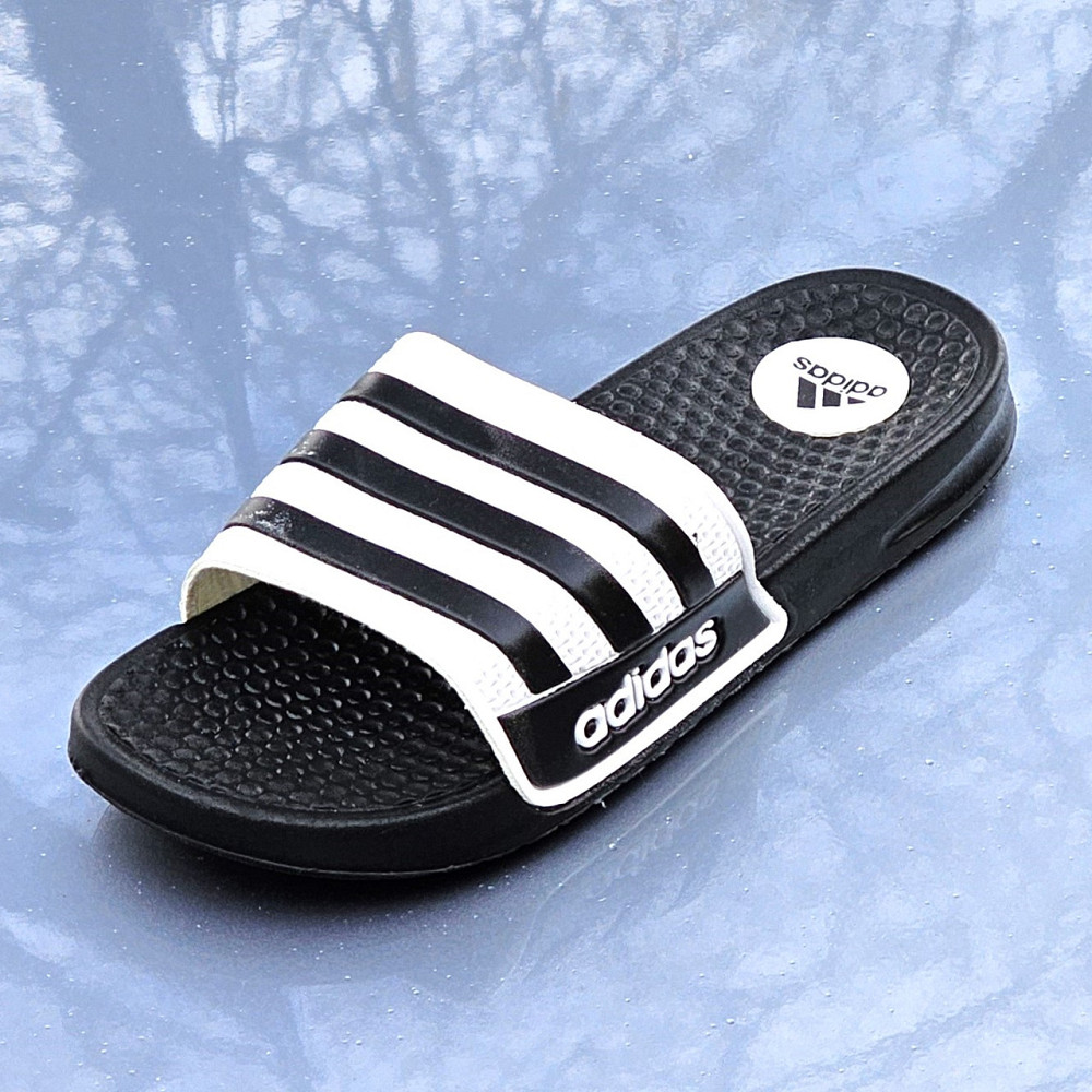 Чоловічі Білі Шльопанці Adidas Чорні Сланці Тапочки Адідас (розміри: 40,41,42,43,44) Дніпро - фото 8