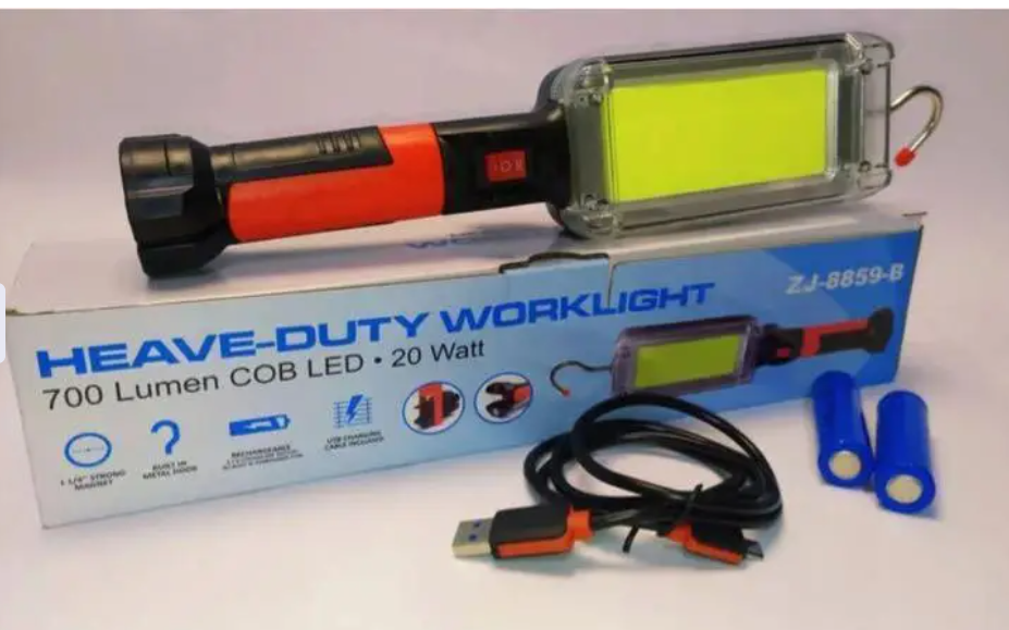 Світлодіодний ліхтарик для кемпінгу BL-8859B COB 2*18650 BATTERY USB CHARGE 7636 Одеса - фото 10