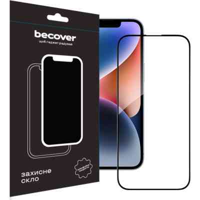 Стекло защитное BeCover Apple iPhone 15 Pro Max Black (710594) Винница