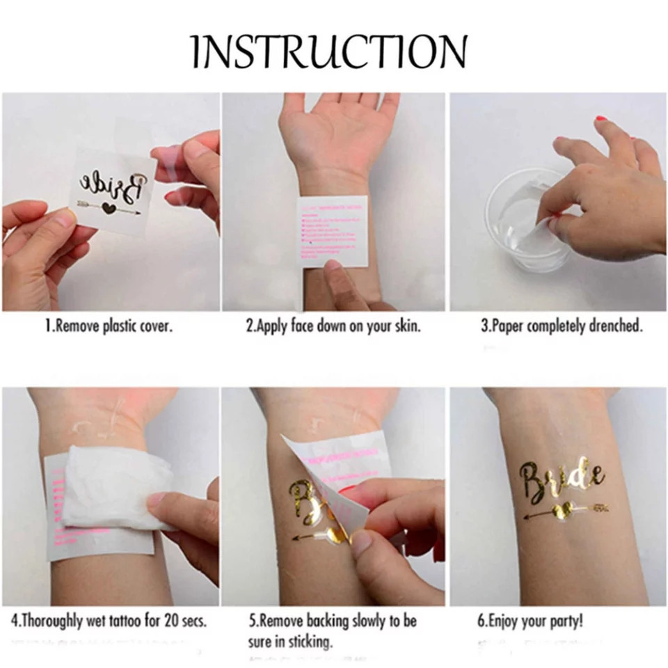 Тату для девичника - размер 5,5*5,5см, временная татуировка Киев - изображение 2