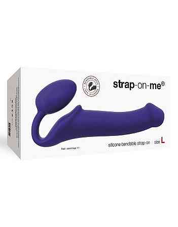 Безремінний страпон Strap-On-Me Violet L, повністю регульований, діаметр 3,7 см Sex Aura Київ