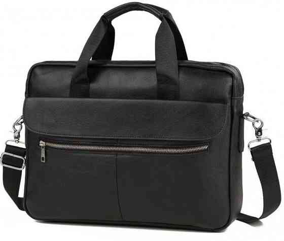 Сумка чоловіча шкіряна Чорна (Vintage) Київ