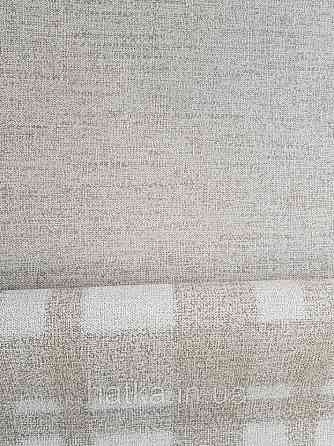 Шпалери вінілові на флізелін гарячого тиснення Marburg Natural vibes метрові під тканину під льон коричневі Київ