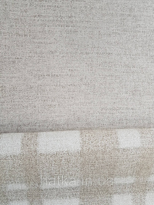 Обои виниловые на флизелине горячего тиснения Marburg Natural vibes метровые под ткань под лен коричневые Киев - изображение 3