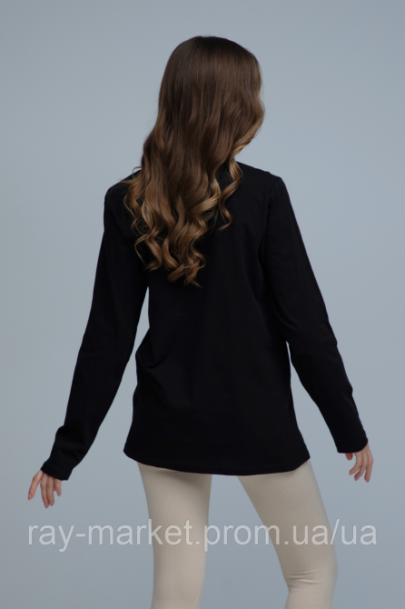 Лонгслів базовий Ray Basic жіночий чорний (U0103W-Black) Київ - фото 3
