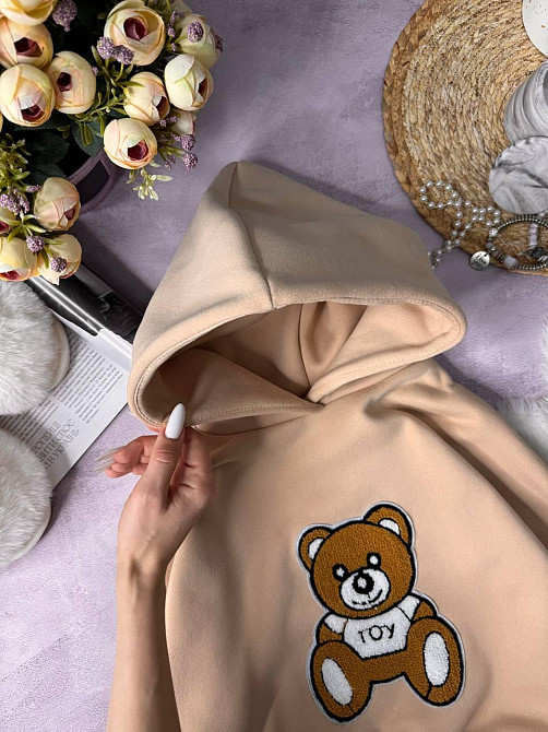 Жіноча стильна повсякденна худі з малюнком якісна трьохнитка на флісі Одеса - фото 10