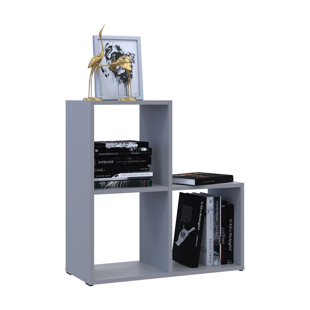 Стеллаж Doros Степь 2х2 Серый открытый 69х28.8х71.4 DRS-011773 (41516177) Днепр - изображение 5