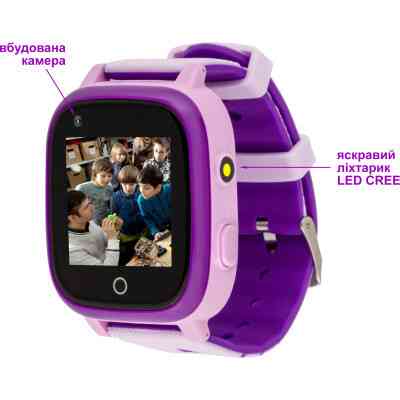 Смарт-годинник Amigo GO005 4G WIFI Kids waterproof Thermometer Purple (747019) Вінниця