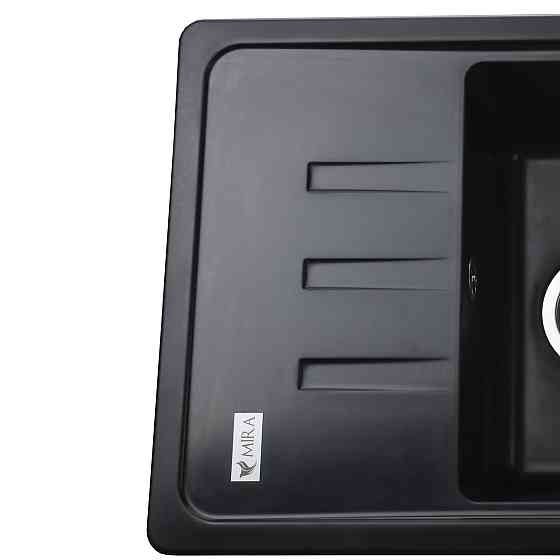 Гранитная мойка Mira MONTI черный 620 х 435 мм (000028784) Киев
