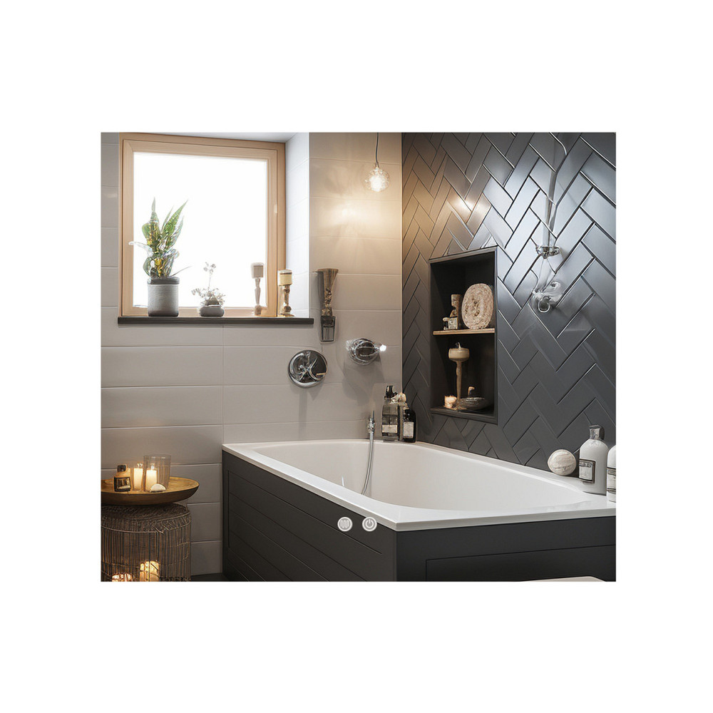 Дзеркало Qtap Taurus (TA1) 1000×800 мм з LED-підсвіткою Touch, з антизапотіванням, з димером, темп. кольору (3000-6500K) Київ - фото 1