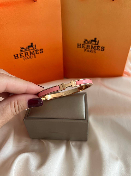 Браслет Hermes покриття золото 18К Одеса - фото 4