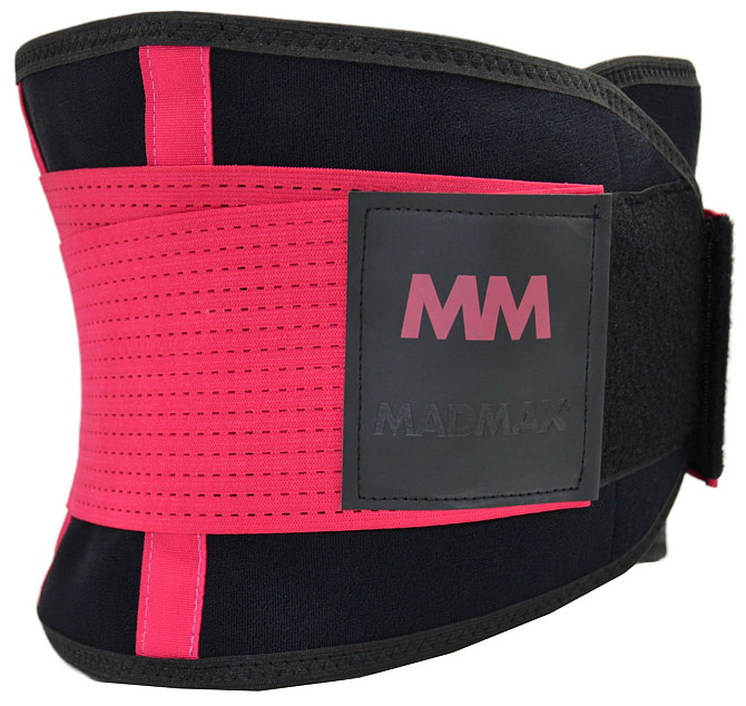Пояс компресійний MadMax MFA-277 Slimming belt Black/rubine red M Каменское - изображение 7