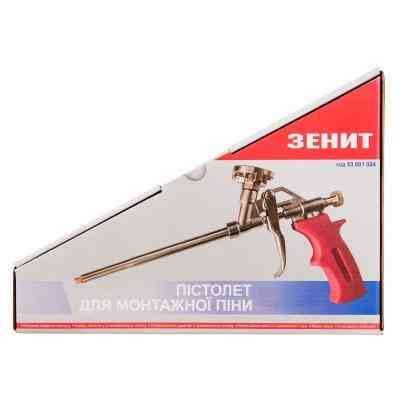 Пістолет для монтажної піни Зеніт алюмінівий 320 мм (53001024) Вінниця