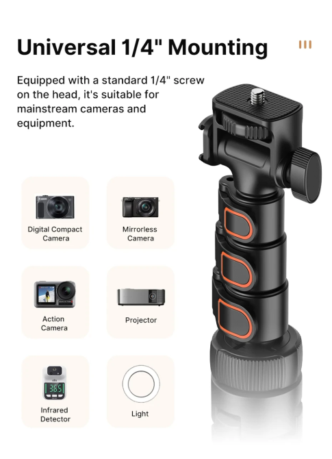 Штатив Ulanzi Vijim TB64 1.6M Multifunction Tripod (T115GBB1 TB64) Київ - фото 9